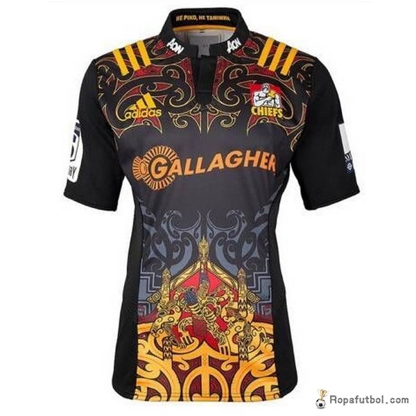 Camiseta Rugby Chiefs Replica Primera Ropa 2017 Negro